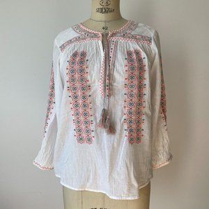 Joie Boho Embroidered Blouse